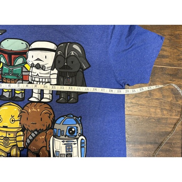 Star Wars Fifth Sun Men’s T-Shirt Blue Medium Chibi Characters NWT tshirt - Picture 7 of 9